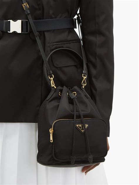 prada nylon bucket bags